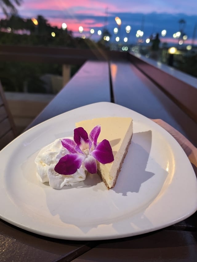 Seasonal Cheesecake.